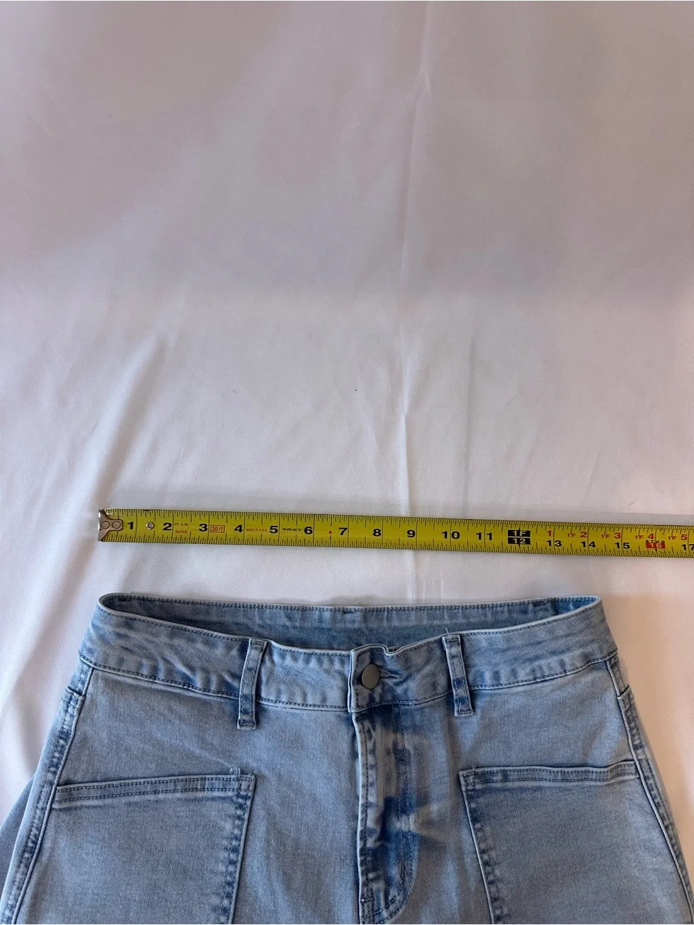 Asvivid Light Wash Denim Size 8 Patch Pocket FreyHem New